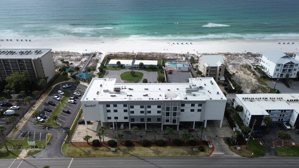 Sundrift Inn beachfront hotel on Okaloosa Island near Destin Florida along the Emerald Coast