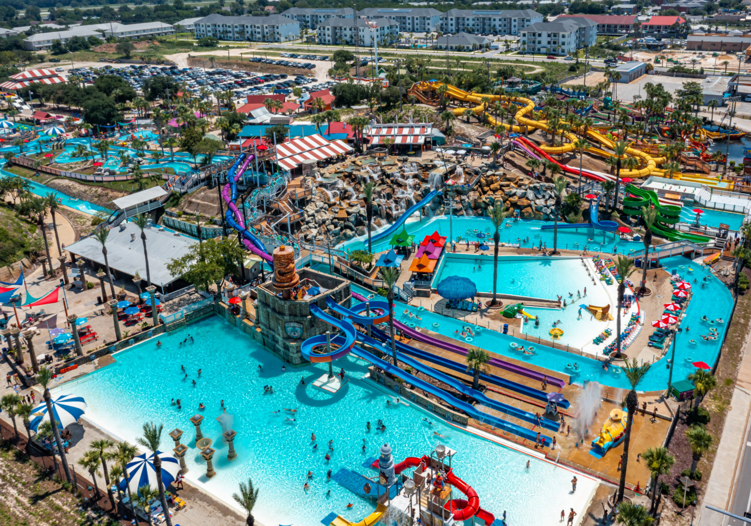 Big Kahuna’s Water and Adventure Park with pools and slides in Destin Florida