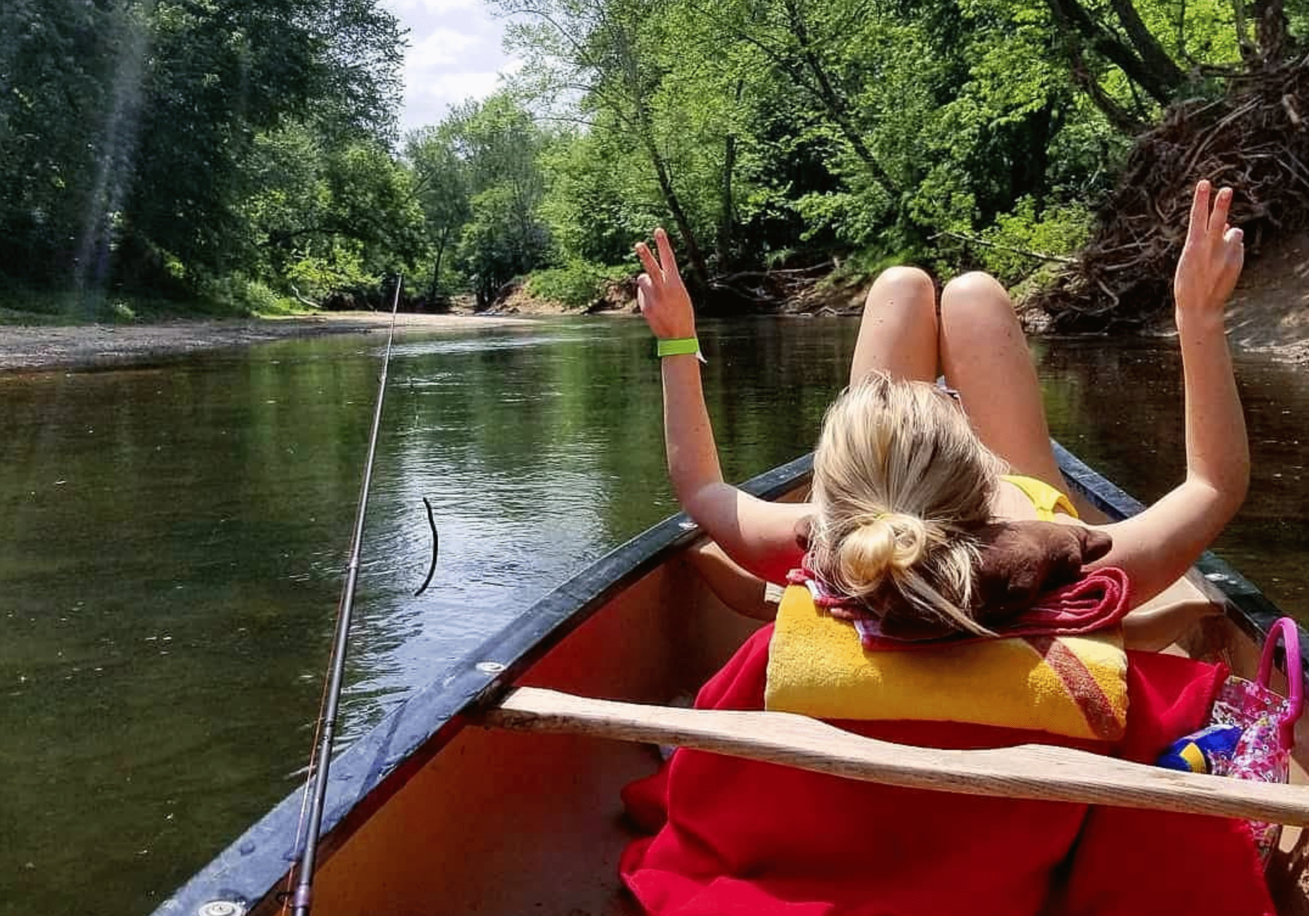 Couple kayaking on a river enjoying outdoor adventure in Florida