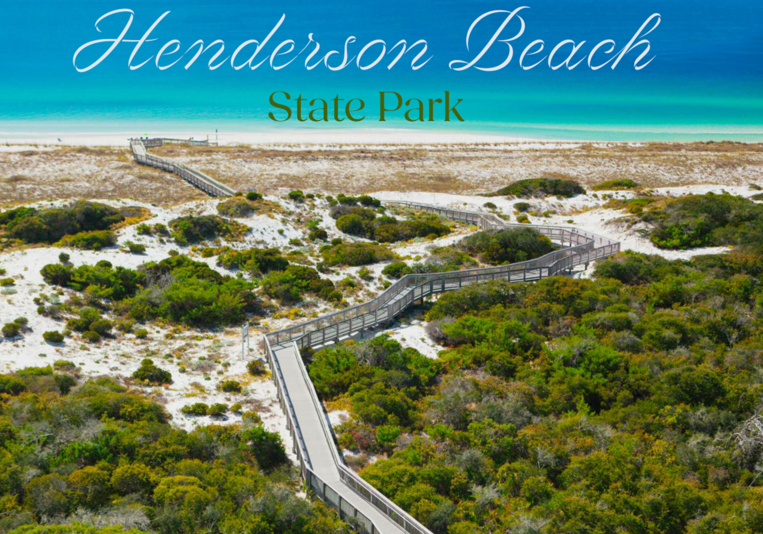 Henderson Beach State Park trails and dunes in Destin Florida