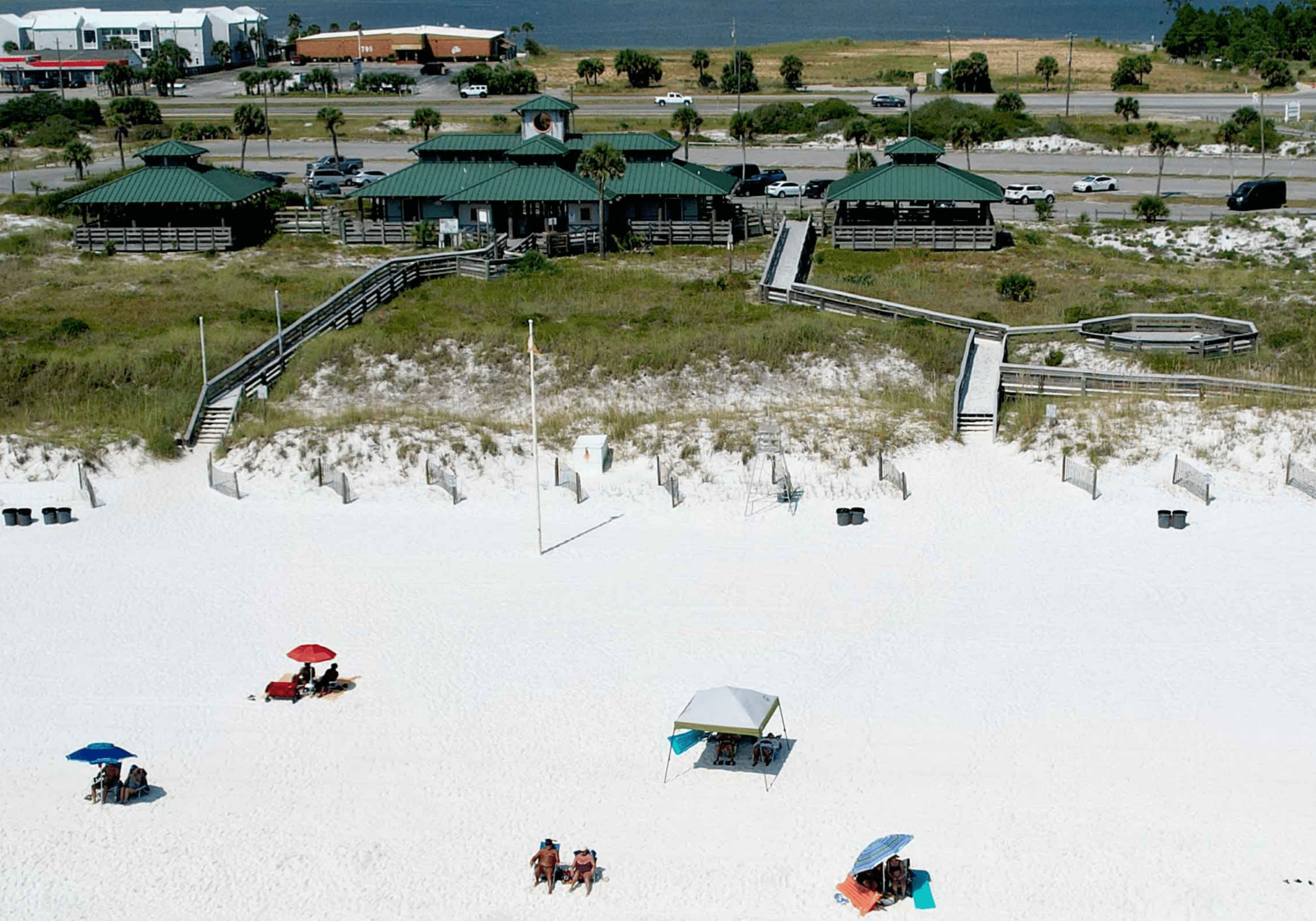 Kayakers and paddleboarders on calm coastal waters in Destin Florida