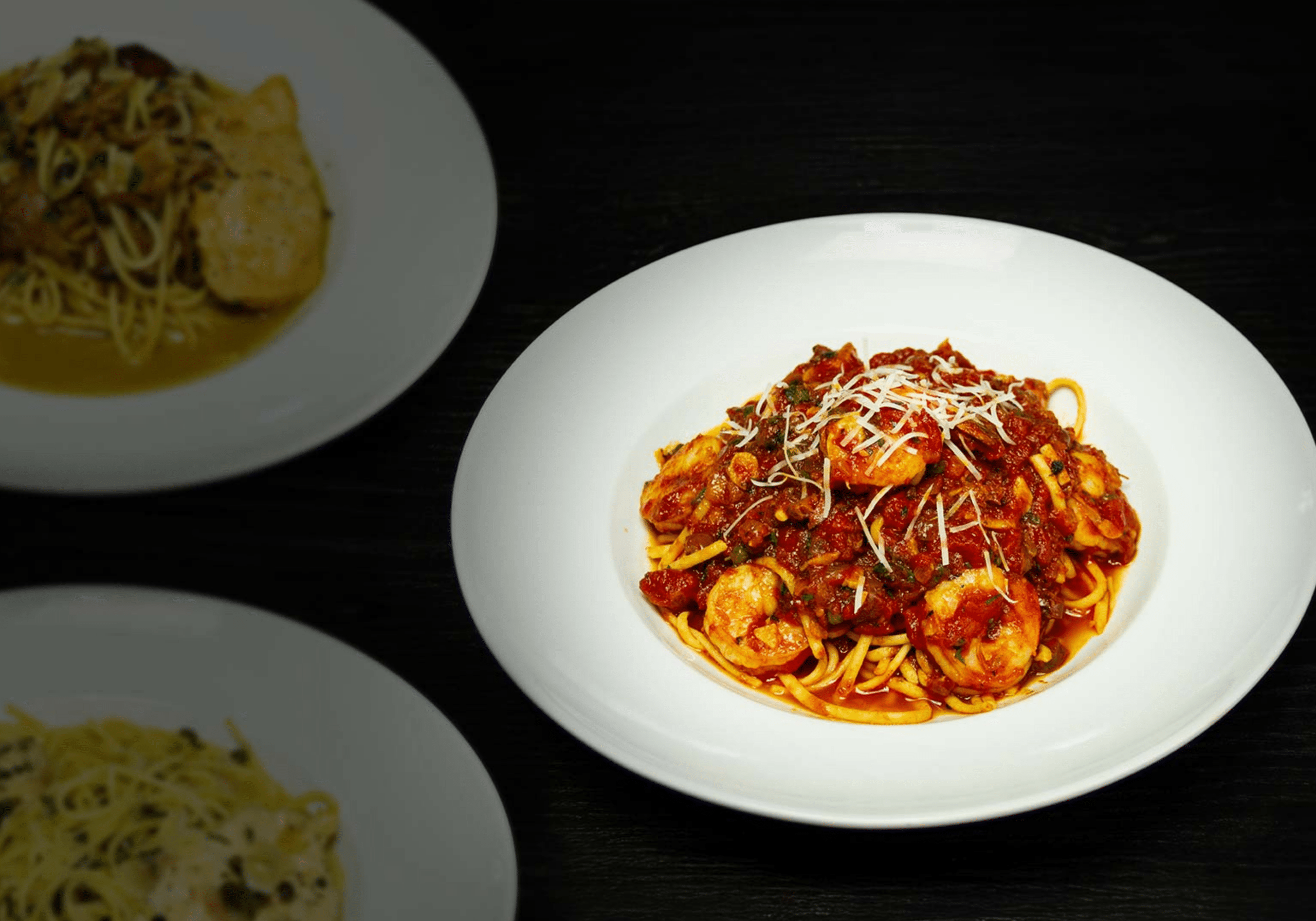 Italian pasta dish at Vincenzo’s Italian Bistro in Destin Florida